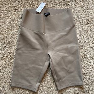 Loft XS Taupe Stretchy Biking Shorts